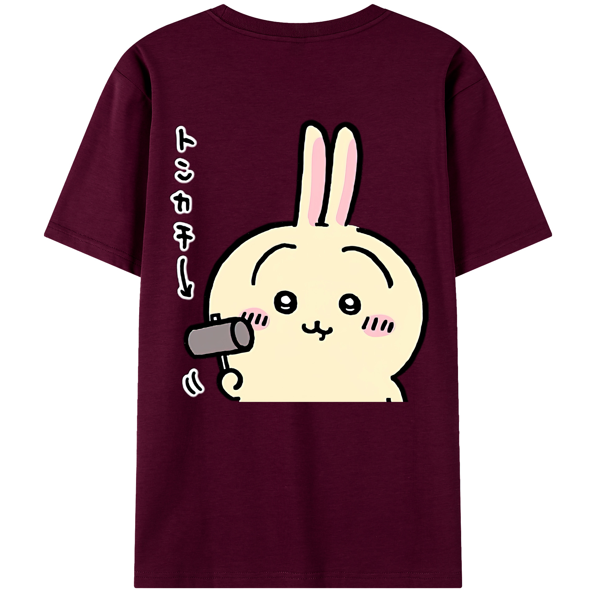 （画像用） ちいかわ うさぎ Chii-kawa usagi レディース半袖Tシャツ(バックプリント)